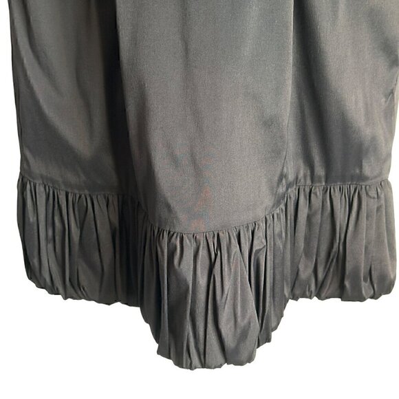 EUC - Betsy & Adam By Linda Bernell Black Ruched Evening Cocktail Dress - Size 8 - Picture 6 of 14